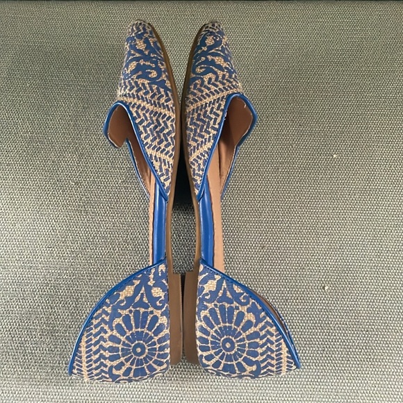 Y2K blue and Cream D’orsey mandala shoes - Picture 5 of 7